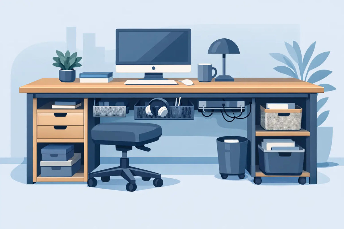 Under Desk Storage Organizer Ideas That Work