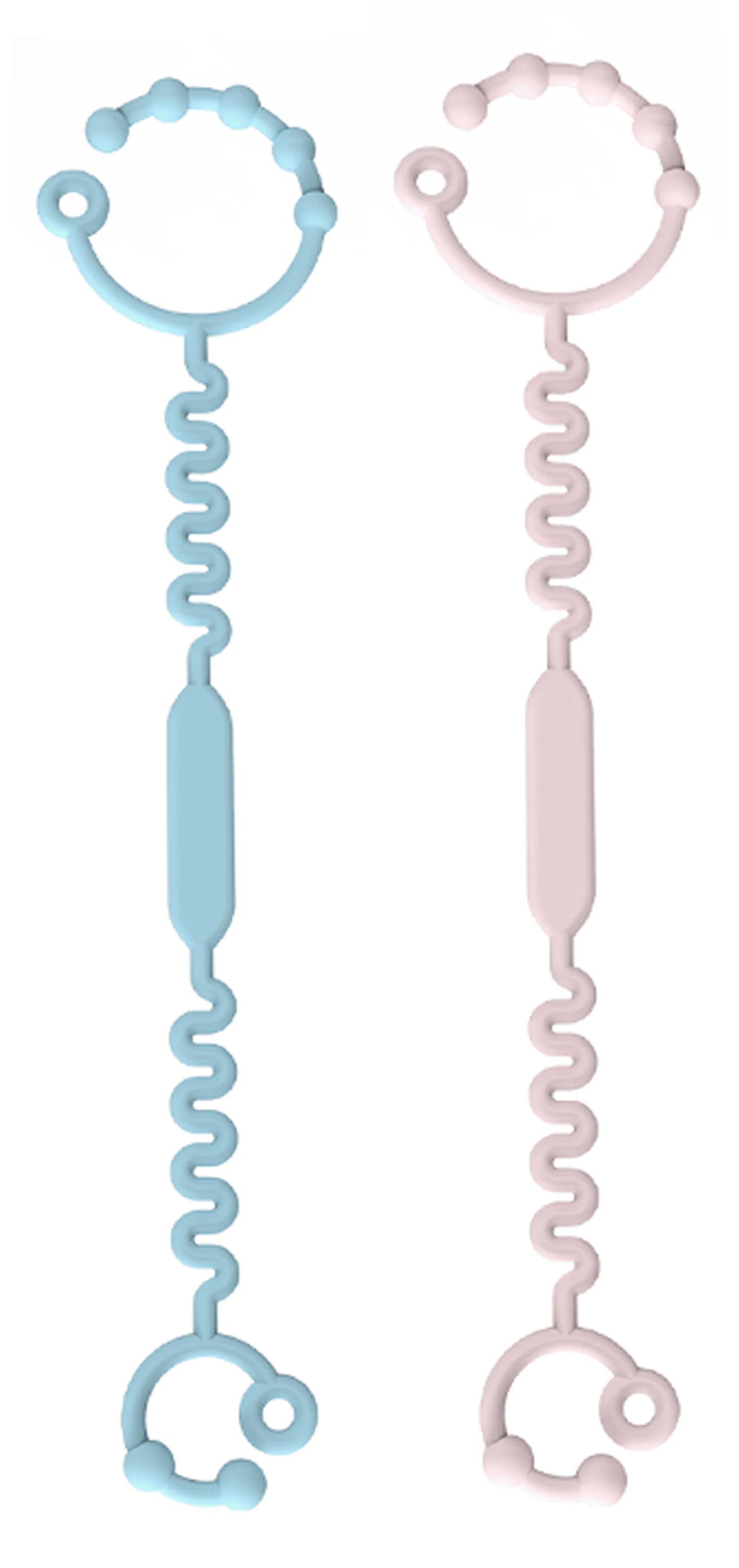 Silicone Baby Teether Strap – BPA Free Anti-Lost Pacifier Clip & Teething Toy Holder for Stroller, Newborn & Infants
