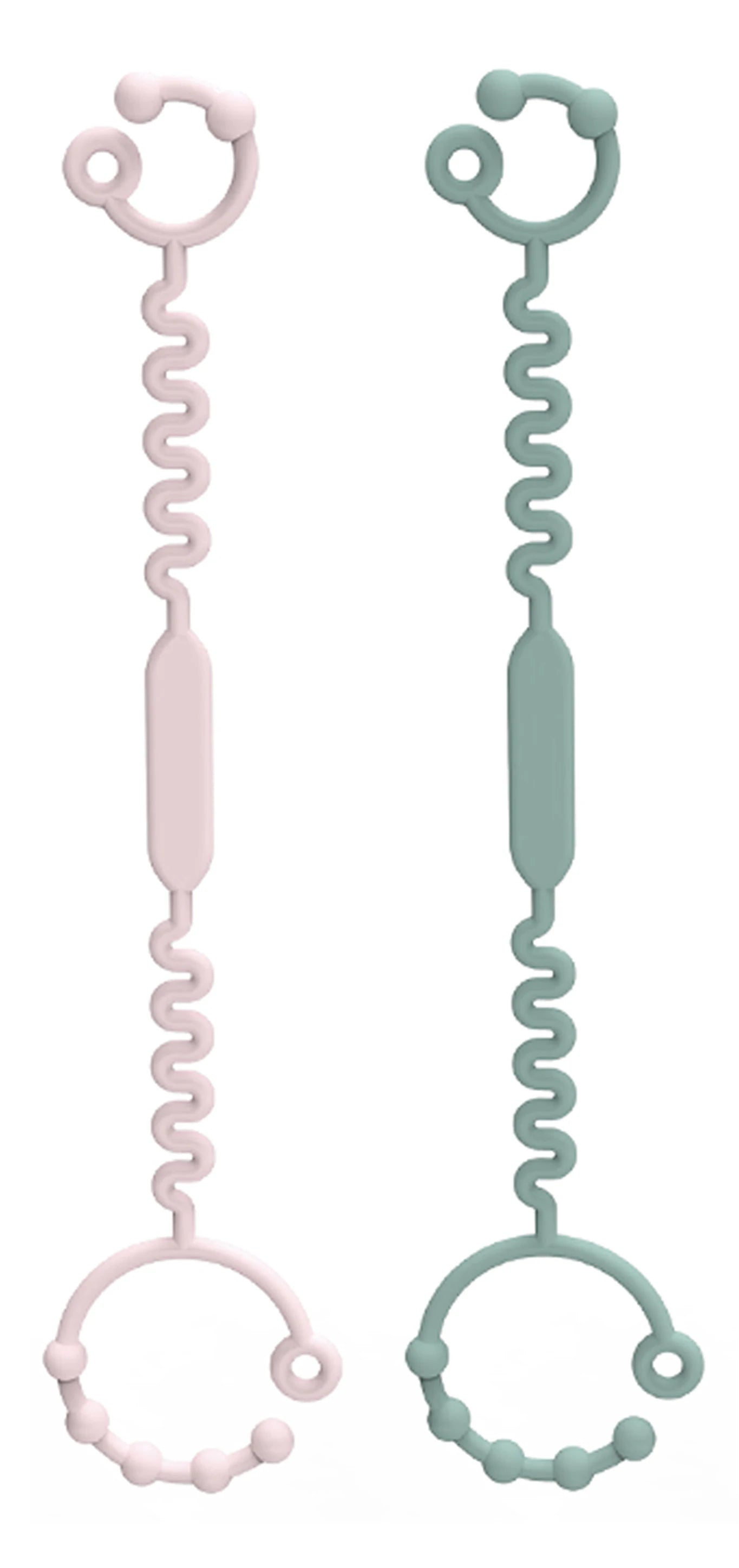 Silicone Baby Teether Strap – BPA Free Anti-Lost Pacifier Clip & Teething Toy Holder for Stroller, Newborn & Infants
