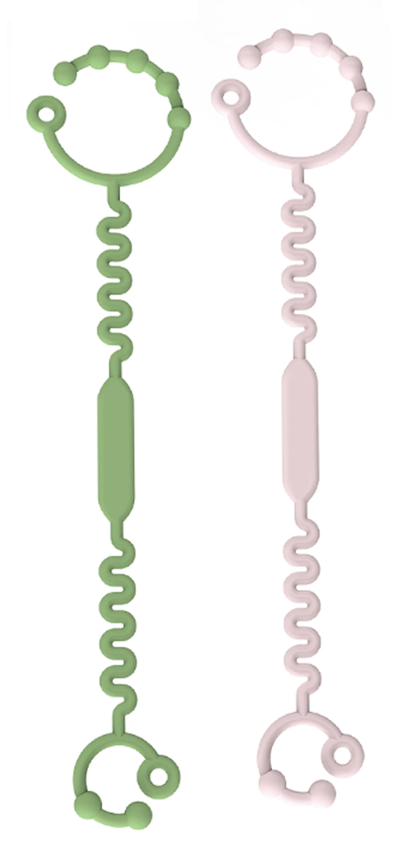 Silicone Baby Teether Strap – BPA Free Anti-Lost Pacifier Clip & Teething Toy Holder for Stroller, Newborn & Infants