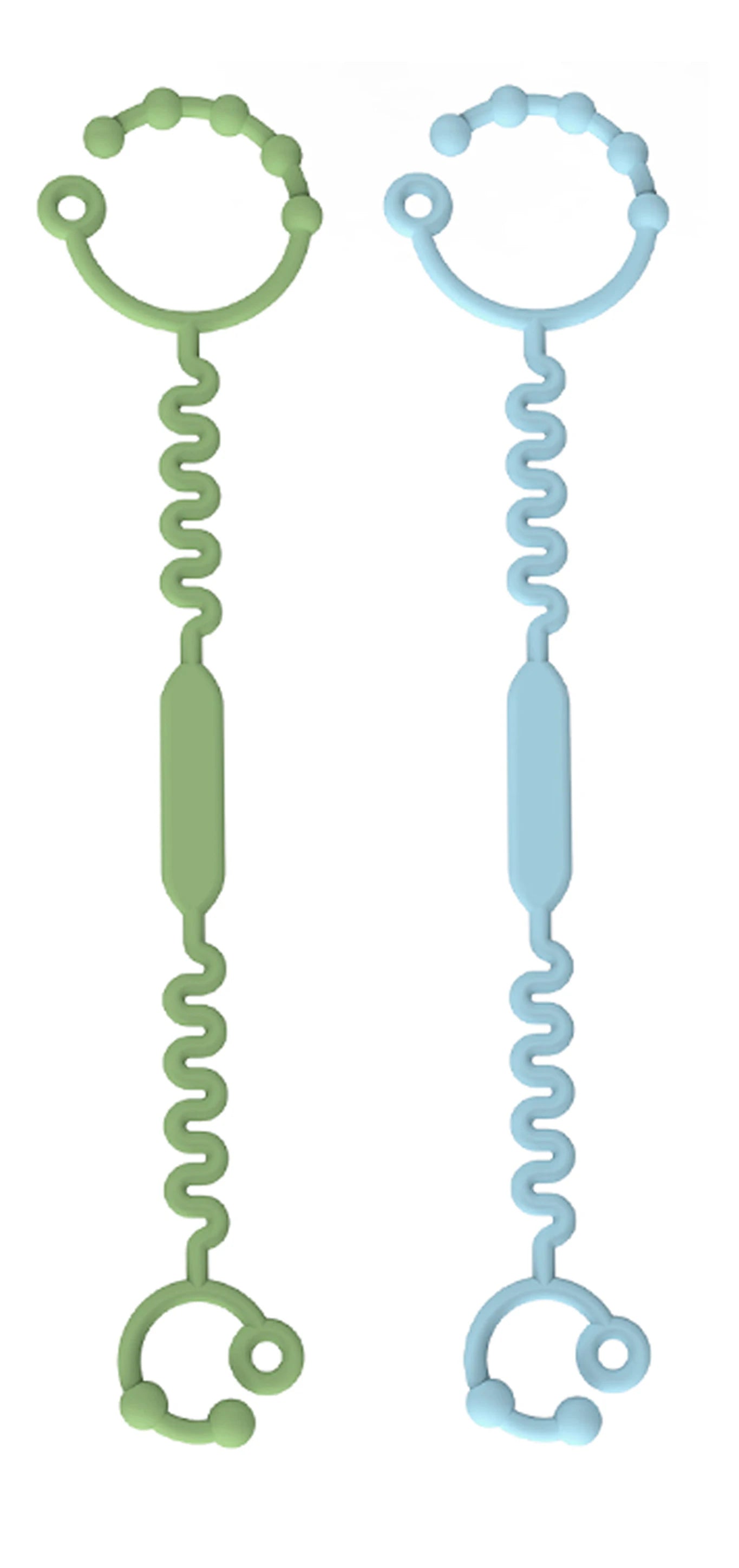 Silicone Baby Teether Strap – BPA Free Anti-Lost Pacifier Clip & Teething Toy Holder for Stroller, Newborn & Infants