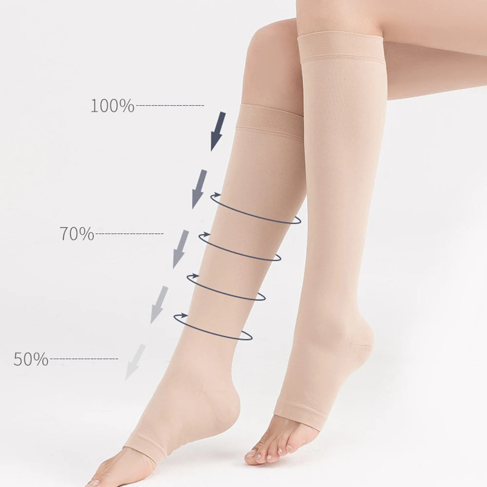 Knee High Compression Socks for Women & Men – Soft Graduated Support Stockings for Everyday Comfort, Travel & Active Lifestyles