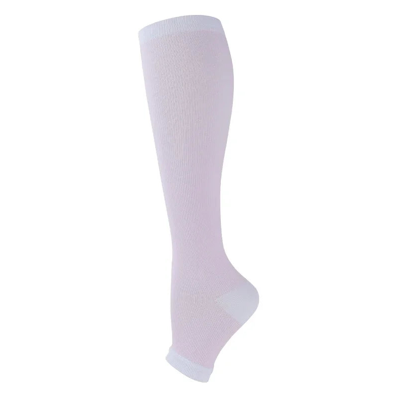 20–30 mmHg Knee High Compression Socks for Women & Men – Graduated Leg Support for Running, Travel, Work & Sports