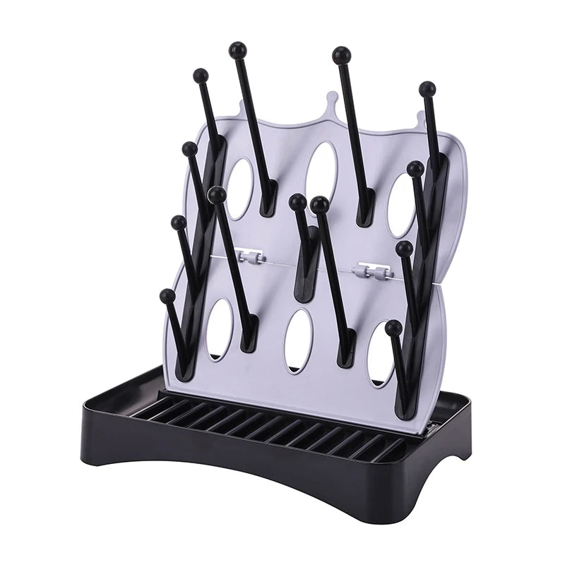 Escurridor de biberones, escurridor de secado conveniente, estante de almacenamiento, dispositivo de escurrido colgante, soporte para secar vasos de bebé