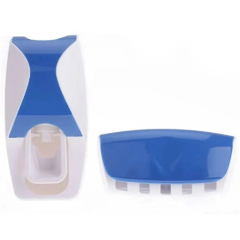 Wall-Mounted Toothbrush Holder Set with Automatic Toothpaste Dispenser & Cup