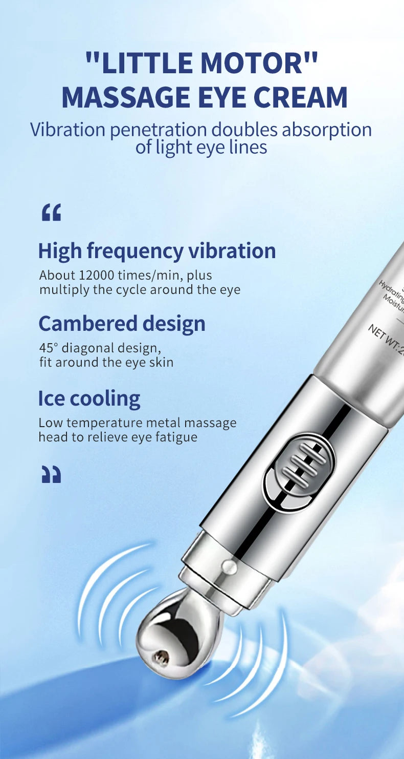 Electric Massage Eye Cream – Hyaluronic Acid Firming & Anti-Aging