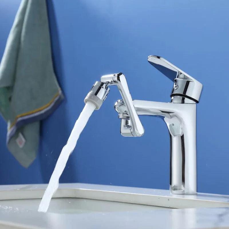 Extensor de grifo de acero inoxidable giratorio 1080°, boquilla pulverizadora para grifo, aireador mezclador de baño universal, 2 modos de pulverización