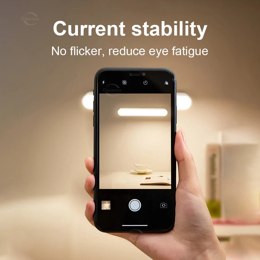 Rechargeable Magnetic LED Desk & Wall Light with Remote Control