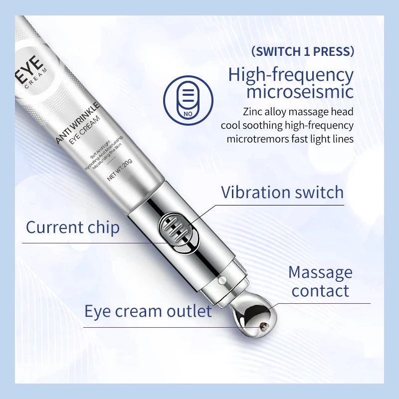 Electric Massage Eye Cream – Hyaluronic Acid Firming & Anti-Aging