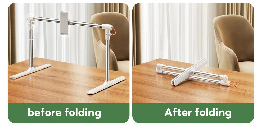 Adjustable Aluminum Tablet & Phone Stand – Foldable Desktop Holder for iPad, Tablets & Smartphones