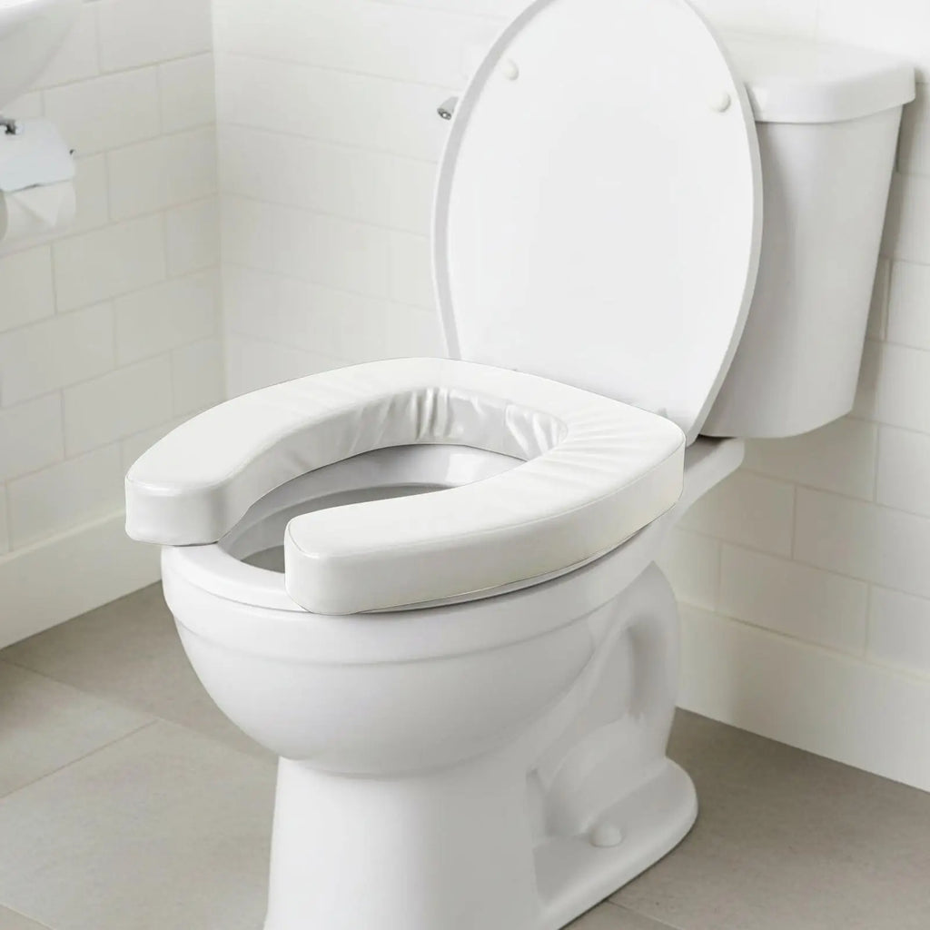 Elevadores de inodoro para personas mayores, asiento acolchado portátil, antideslizante e impermeable, elevador de inodoro asistencial para ancianos, personas con discapacidad, embarazadas, hogar y viajes