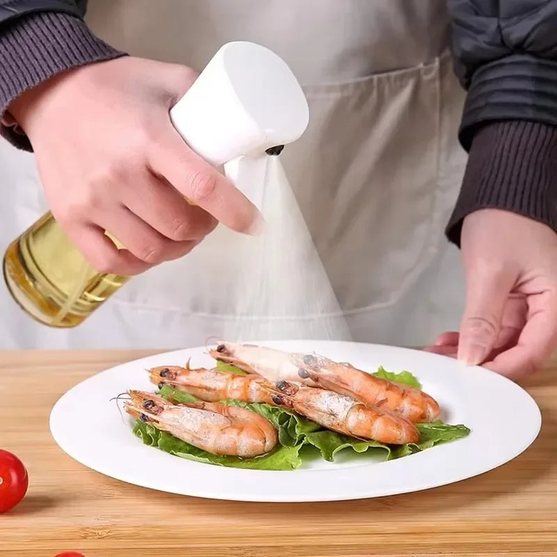 Pulverizador de aceite para cocinar - Botella pulverizadora dispensadora de aceite de oliva - Aceite y vinagre reutilizables aptos para uso alimentario, accesorios de cocina en botella pulverizadora