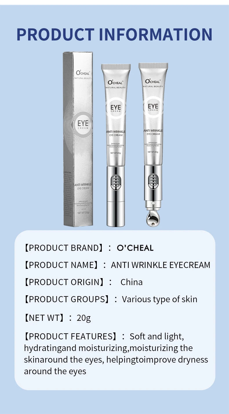 Electric Massage Eye Cream – Hyaluronic Acid Firming & Anti-Aging