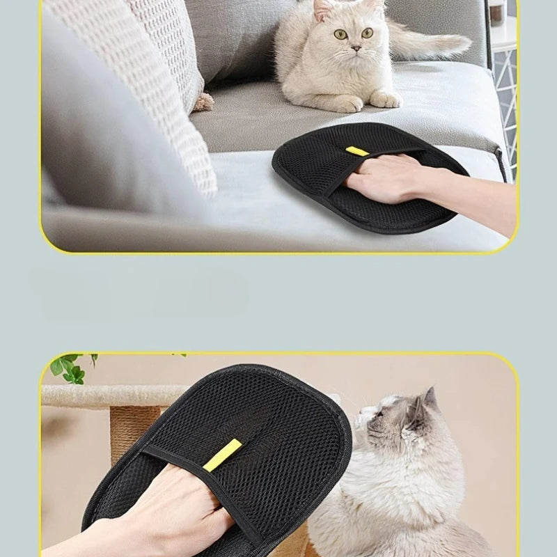 Removedor de Pelo de Mascotas Portátil Guantes Despeluzadores Lavables para Ropa Productos de Limpieza para Mascotas Accesorios para Mascotas