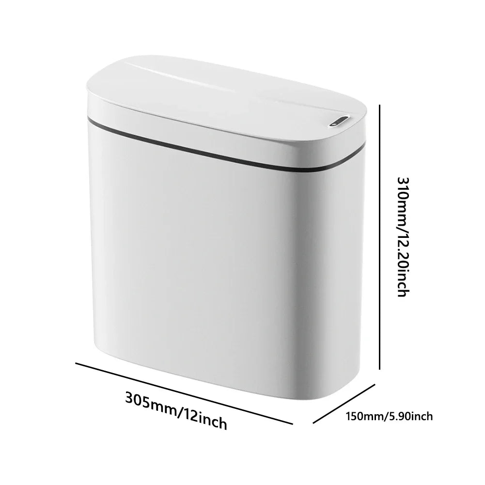 14L Smart Sensor Trash Can with Lid | Touchless Automatic Waste Bin for Kitchen & Bathroom