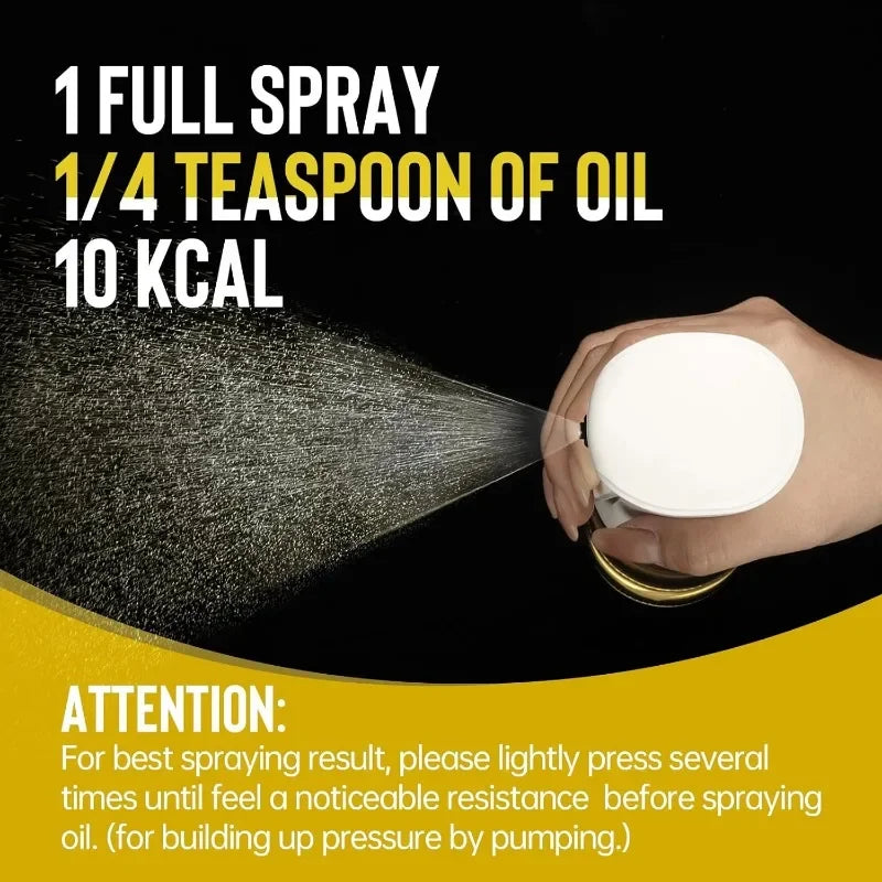 Pulverizador de aceite para cocinar - Botella pulverizadora dispensadora de aceite de oliva - Aceite y vinagre reutilizables aptos para uso alimentario, accesorios de cocina en botella pulverizadora