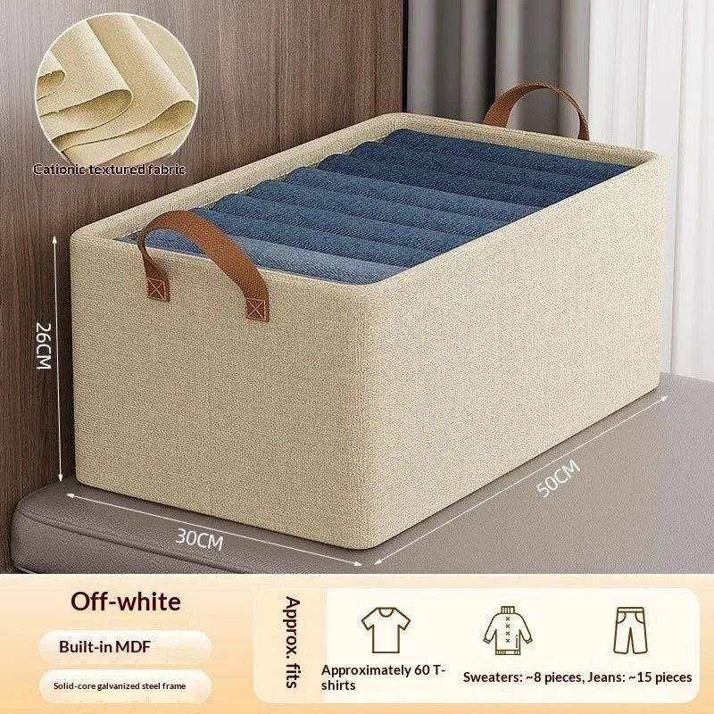 Caja Organizadora de Tela Plegable para el Hogar, Organizador de Armario para Ropa y Pantalones, Solución de Almacenamiento por Capas