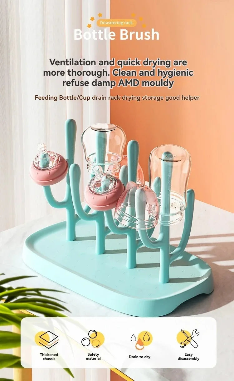 /Estante escurridor para biberones Estante de secado conveniente Estante escurridor colgante Estante de secado para tazas de agua de bebé Soporte