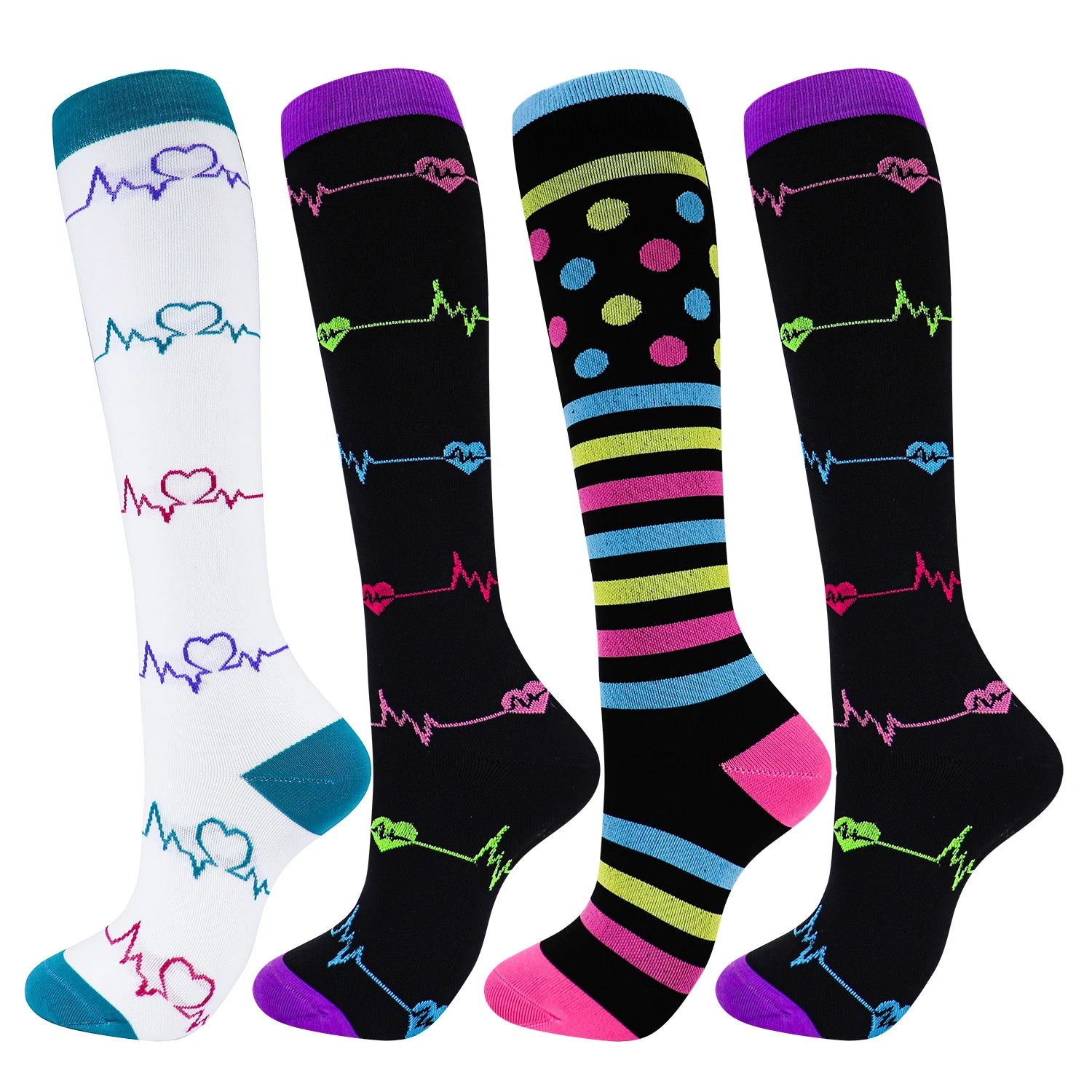 Knee High Compression Socks for Women & Men – Graduated Support Socks for Running, Cycling, Travel & Everyday Comfort