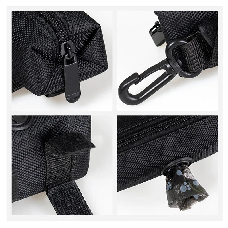 Soporte para Bolsas de Excrementos de Perro para Correa Accesorio Ajustable para Bolsas de Basura de Viaje Pequeñas Dispensador de Bolsas de Excrementos para Perros Herramientas de Limpieza para Mascotas