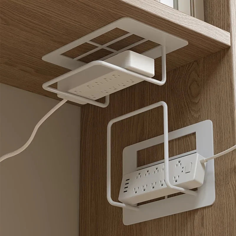 Wall-Mounted Router Shelf – No-Drill Iron Storage Rack for WiFi Router, TV Box & Home Organization