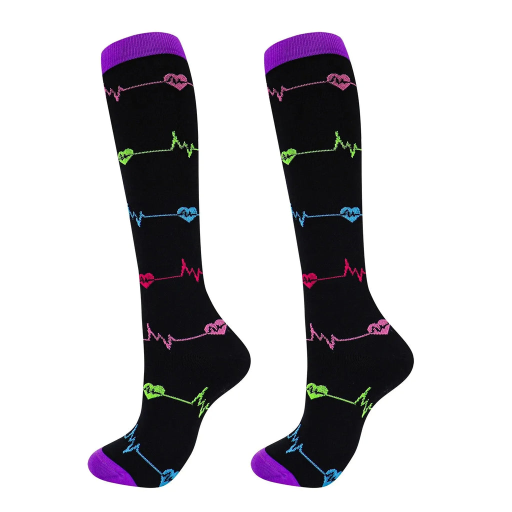 Knee High Compression Socks for Women & Men – Graduated Support Socks for Running, Cycling, Travel & Everyday Comfort