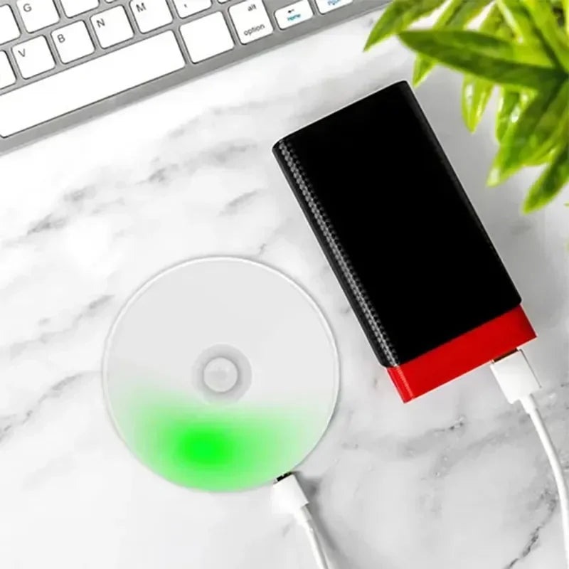 USB Rechargeable Motion Sensor LED Light – Wireless Magnetic Night Light for Closet, Cabinet, Kitchen & Stairs