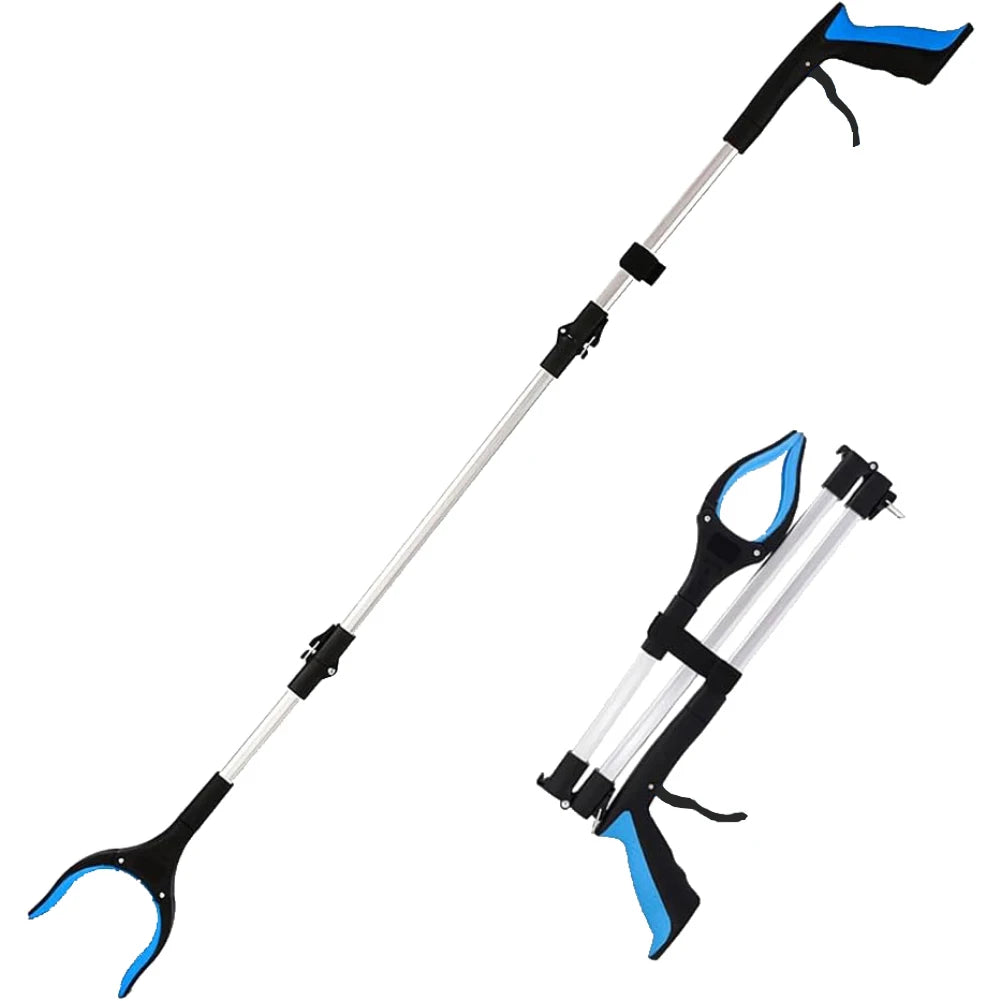 Pinza de alcance, 43" Pinzas extralargas para personas mayores, Ligera pinza de basura práctica con imanes