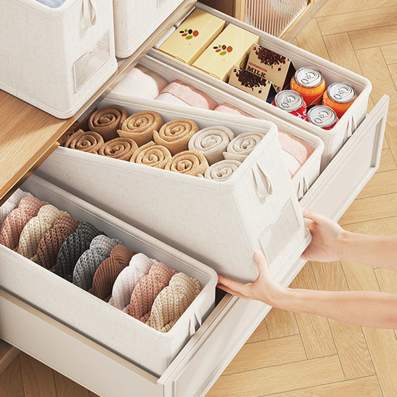 Drawer Clothing Organizer Box – Foldable Fabric Storage Divider for Underwear, Socks, Panties & Wardrobe Organization