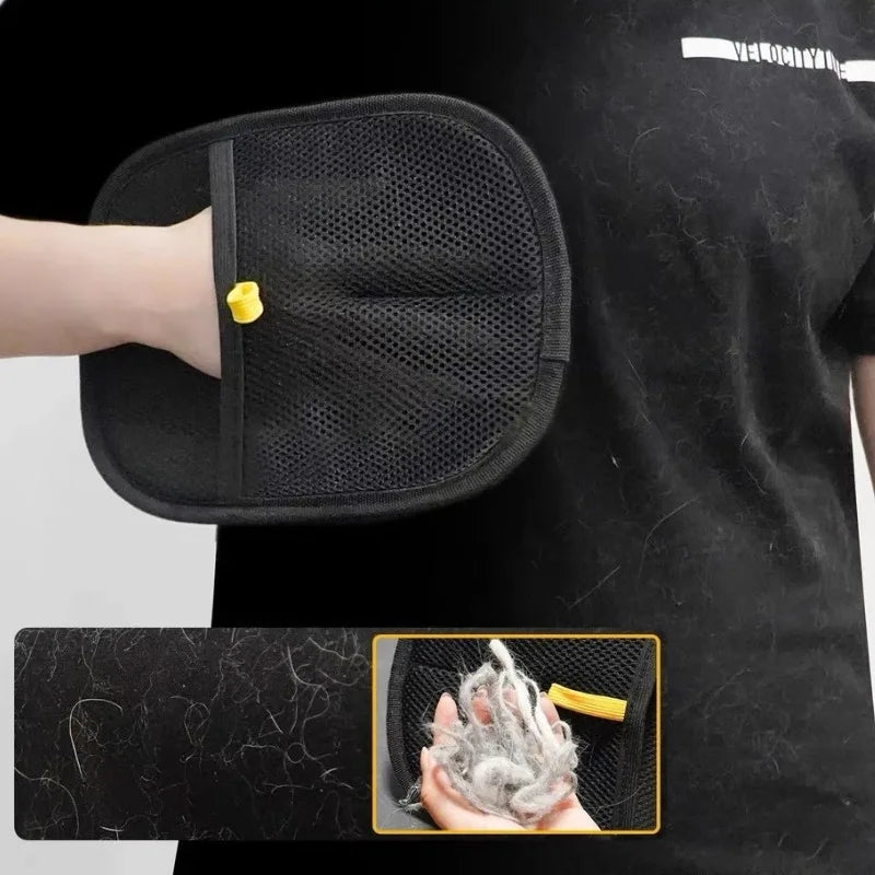 Guantes de aseo para mascotas, cepillo quitapelos, guante de limpieza para gatitos, eliminador de pelo de perro y gato de sofás, alfombras, ropa, accesorios para mascotas