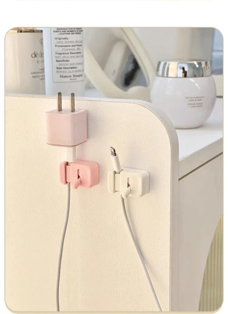 Desk Cable Management Clip – No-Drill Cord Organizer for Charging & Data Cables