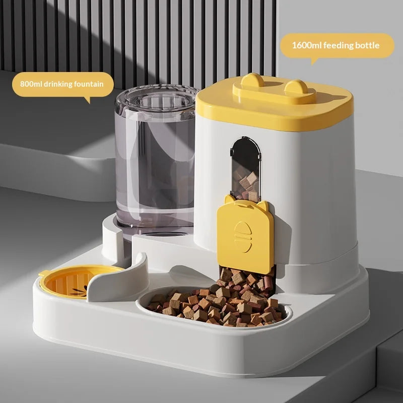 Automatic Pet Feeder & Water Dispenser – Large Capacity Food & Water Station for Cats & Dogs