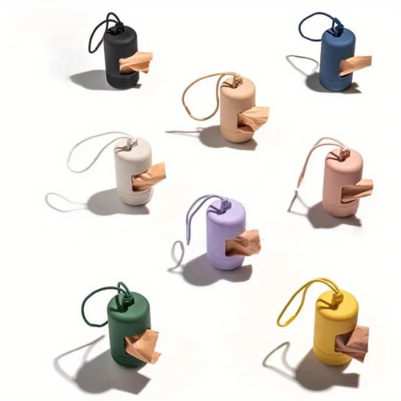 Portable Dog Waste Bag Dispenser – Mini Poop Bag Holder for Leash, Travel & Home Pet Waste Organization
