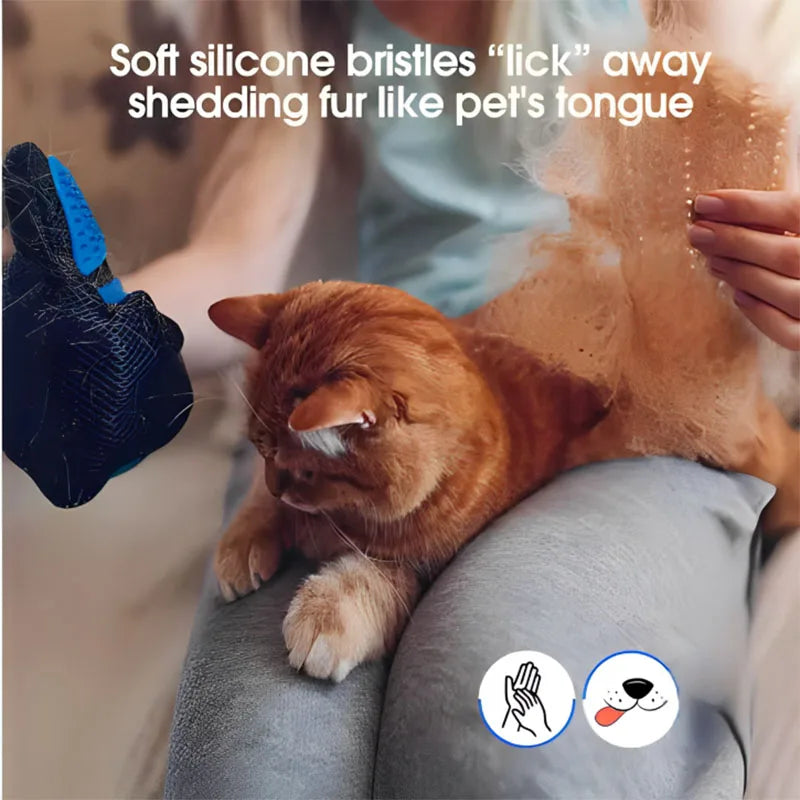 Guante quitapelos para mascotas, peine, guante de limpieza para perros y gatos, para deshedding, cepillo de masaje, suministros para animales, accesorios para gatos