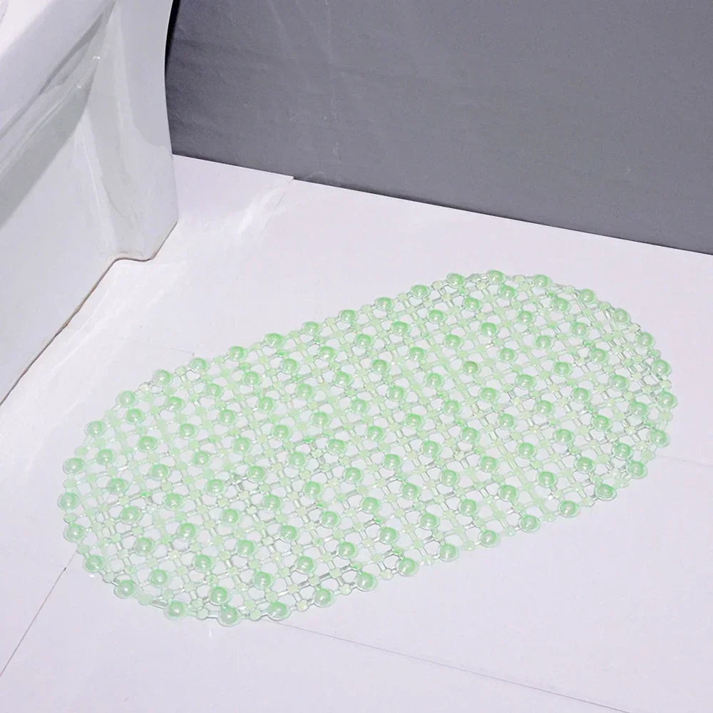 Non-Slip Bathtub & Shower Mat with Suction Cups – PVC Massage Bath Mat, Waterproof Bathroom Safety Rug (38 × 68 cm)