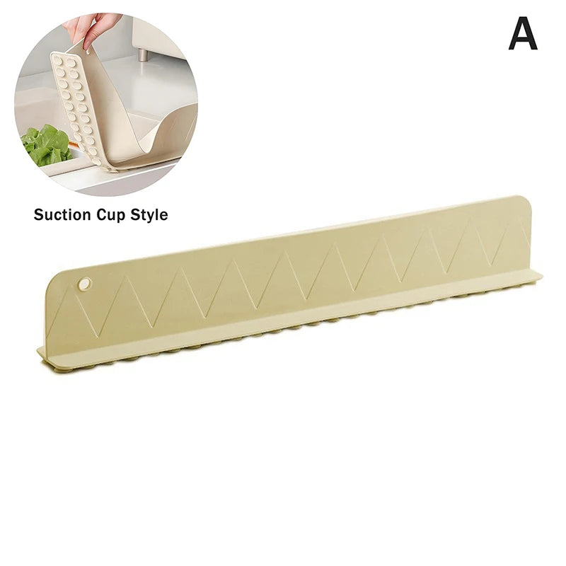 Silicone Sink Splash Guard with Suction Cups for Kitchen & Bathroom Countertop Protection
