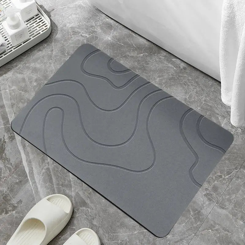 Alfombra de baño antideslizante con fuertes ventosas para ducha, bañera, suelo, suave, cómoda, de secado rápido