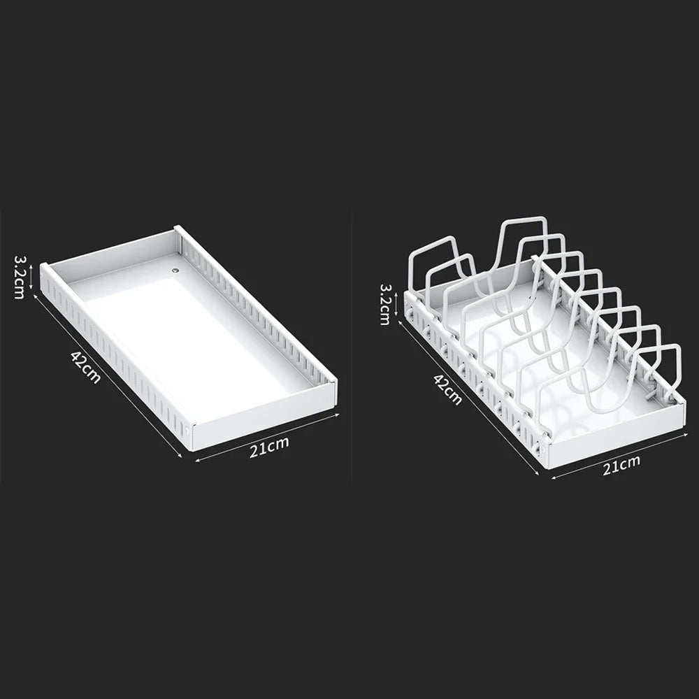 Pull-Out Pots & Pans Organizer for Kitchen Cabinets