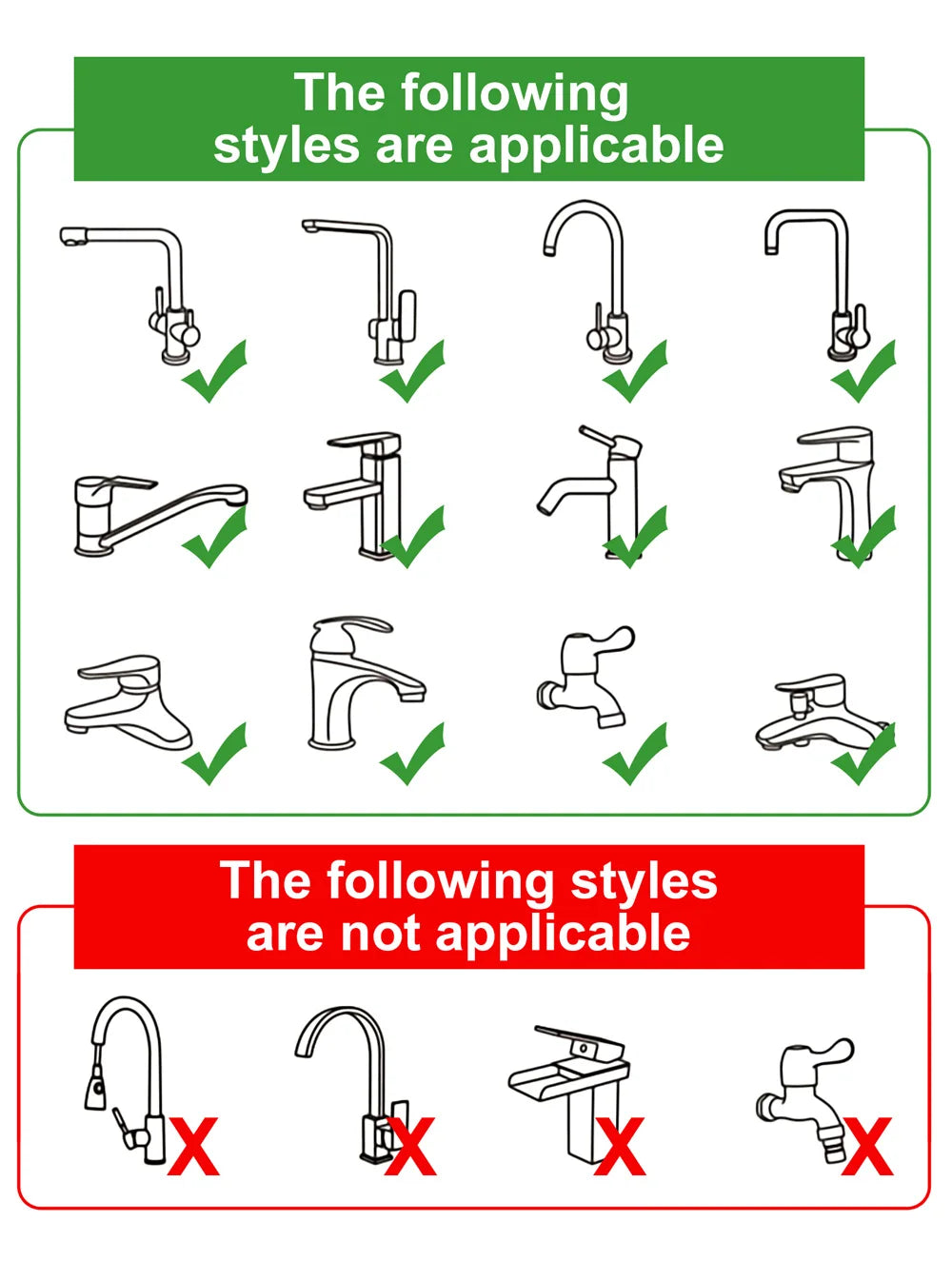 1080° Rotatable Faucet Sprayer Head with Dual Spray Modes for Kitchen & Bathroom Sink
