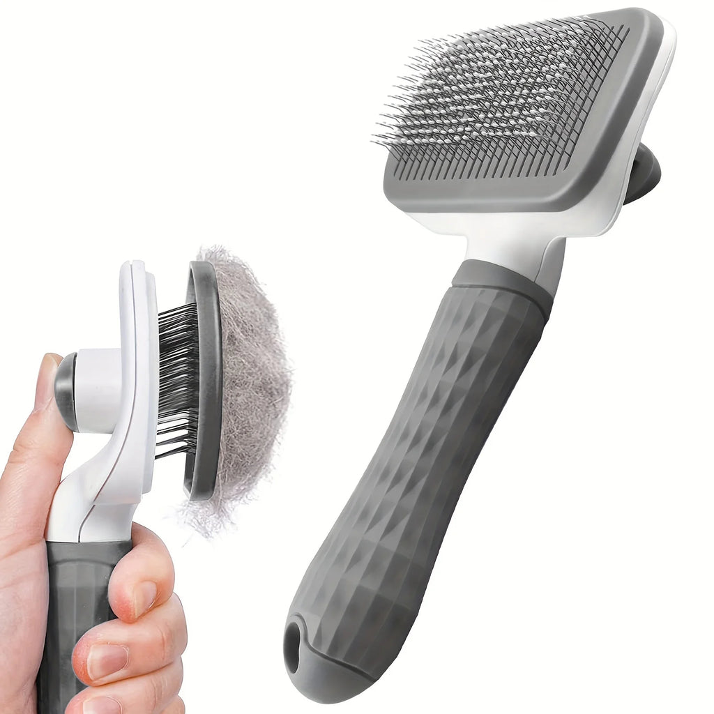 Cepillo para quitar el pelo de mascotas autolimpiable, peine quitapelos de gato, cepillo para perros y gatos, herramientas de aseo, peines, accesorios para perros