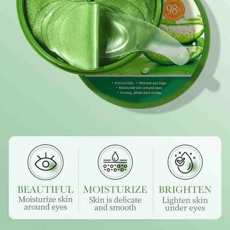 Aloe Vera Collagen Eye Patches – 60 Pcs Firming & Anti-Dark Circles
