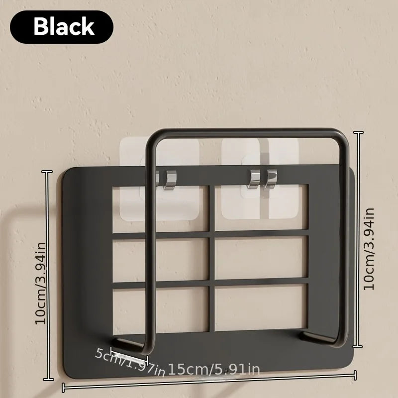 Wall-Mounted Router Shelf – No-Drill Iron Storage Rack for WiFi Router, TV Box & Home Organization
