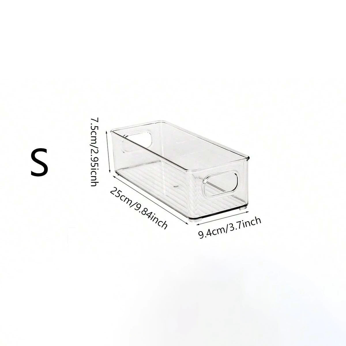 Stackable Refrigerator Storage Container with Handles