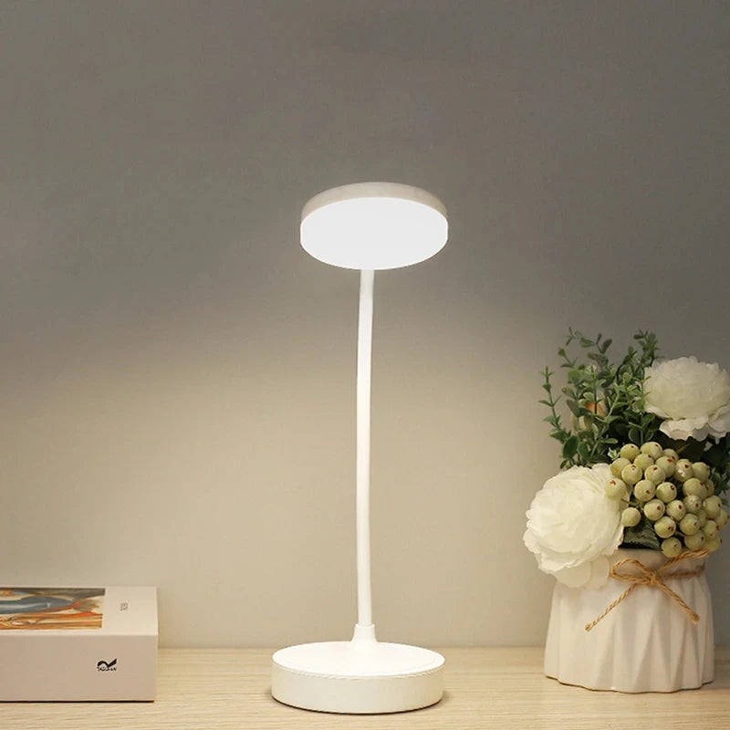 Rechargeable LED Desk Lamp with USB Power – 3 Color Modes & Dimmable Brightness