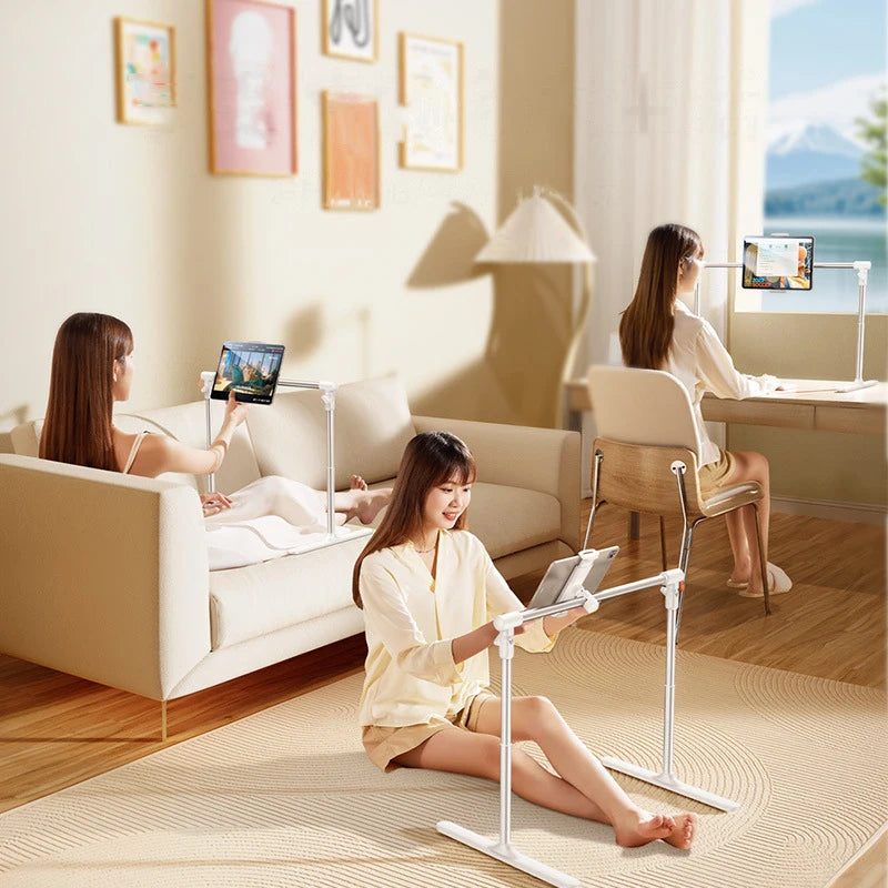 Adjustable Aluminum Tablet & Phone Stand – Foldable Desktop Holder for iPad, Tablets & Smartphones