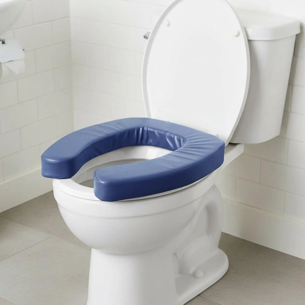 Elevadores de inodoro para personas mayores, asiento acolchado portátil, antideslizante e impermeable, elevador de inodoro asistencial para ancianos, personas con discapacidad, embarazadas, hogar y viajes
