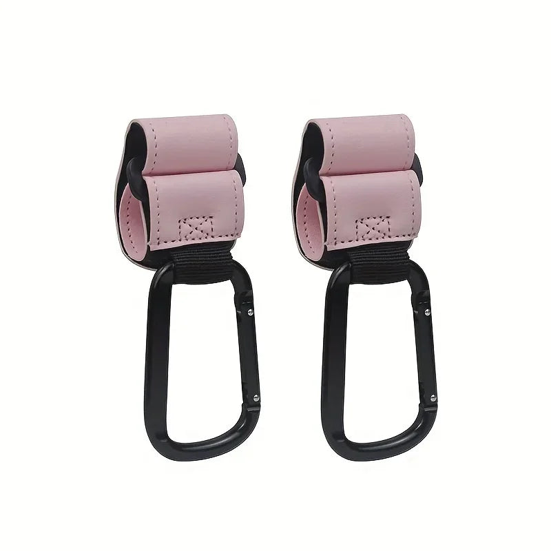 Universal Stroller Hooks – Heavy Duty Organizer Clips for Diaper Bags, Shopping Bags, Car Seats & Baby Strollers