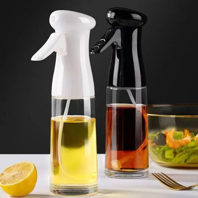 Pulverizador de aceite para cocinar - Botella pulverizadora dispensadora de aceite de oliva - Aceite y vinagre reutilizables aptos para uso alimentario, accesorios de cocina en botella pulverizadora