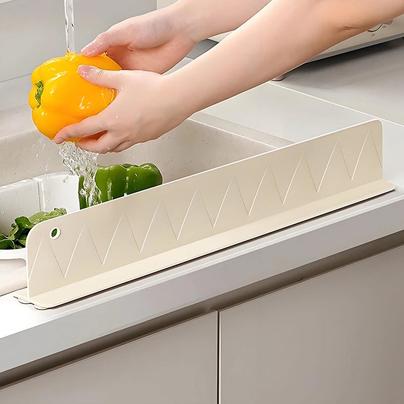 Silicone Sink Splash Guard with Suction Cups for Kitchen & Bathroom Countertop Protection