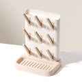 Baby Bottle Drying Rack with Detachable Pegs & Drip Tray – Countertop Bottle Dryer Stand for Baby Feeding Supplies